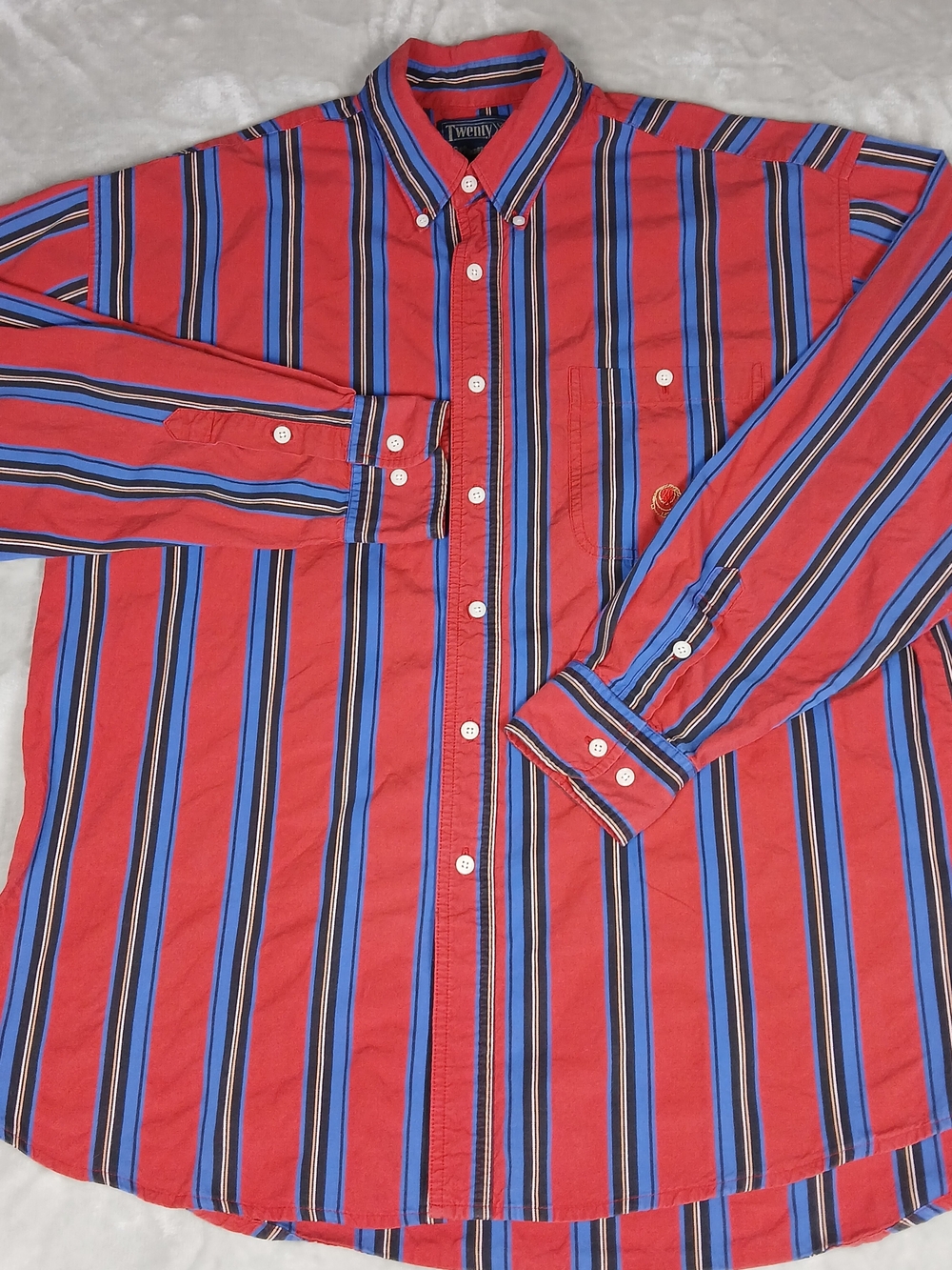 Vintage Wrangler Western Shirt Twenty X Men's XL 17.5 Cowboy Rodeo